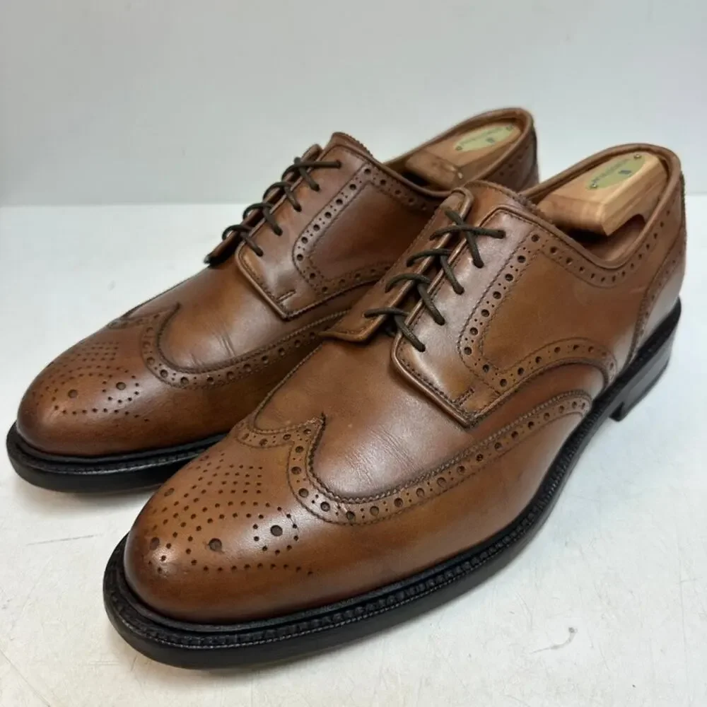 NEW HEELS Polo Ralph Lauren Brenton Wingtip Derby Goodyear Welt Made in Spain 12